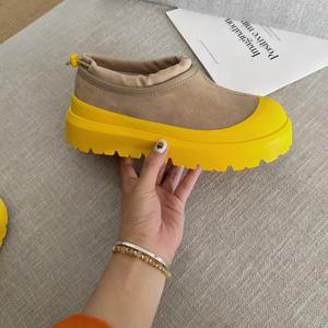 2026 Custom New Cow Suede <b>Waterproof</b> Anti-Slip Breathable Winter Warm Platform Uggs <b>Boots</b> for <b>Women</b> with Logo Ankle - Product Image 2