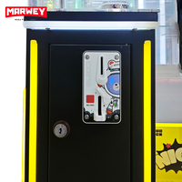 Machine à griffes en fer pour 4 joueurs, grue d'arcade, attrapeur de peluches et de cadeaux, à monnayeur, avec écran LED anglais personnalisable, pour centre commercial
