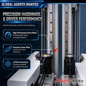 XKJY-C80WDS5 Five Axis Servo Linear <strong>Robots</strong> High-strength High-tensile Hardened <strong>Steel</strong> Single and Double Arm - Product Image 6
