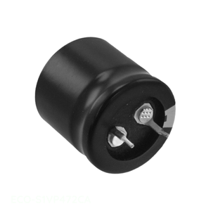 Condensador de canal del fabricante CAP ALUM 4700UF 20% 35V SNAP TH ECO-S1VP472CA de montaje a través de orificio 4700 uF - Product Image 1