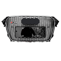 2013-2016 Audi A4 B8 Kit Carrosserie RS4 ABS Noir Brillant Grille Maille S4/RS4 Boutique Forme Nid D'abeille Modifiée Haute Qualité Facile