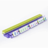Jeu de tuiles de Mahjong pour soirée en famille, style américain, 160 tuiles, 1,2 pouce, étui de luxe portable, 4 joueurs