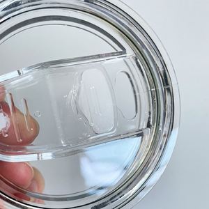 15Oz 20Oz Straight <b>Slide</b> Plastic Skinny Slider Lid Replacement Leak Proof Tumbler Cover Lids - Product Image 4