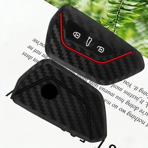 Étui de <span class=keywords><strong>clé</strong></span> en silicone noir pour Volkswagen Golf 8 <span class=keywords><strong>Leon</strong></span> <span class=keywords><strong>2</strong></span> Cupra Formentor Skoda A8 Octavia Mk8 - Housse de <span class=keywords><strong>clé</strong></span> de voiture légère - Product Image 1