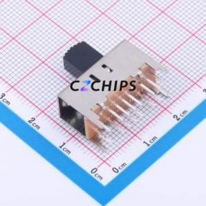 SS-42H08-G090 Slide Switch Through hole Component (THT) Switch Double Pole Double Throw Rectangle Pin Header PC Pin 22mm - Product Image 2