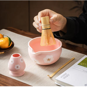 Ensemble de Matcha imprimé personnalisé de style japonais divers <span class=keywords><strong>types</strong></span> d'outils de fabrication de thé avec fouet en bambou pour la cérémonie du thé et les ensembles de thé au café - Product Image 2