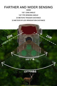 Caméra de surveillance de la faune H888WIFI pour la cour arrière, caméra de sentier, caméra de <span class=keywords><strong>chasse</strong></span>, caméra de sentier <span class=keywords><strong>Bolyguard</strong></span>, LTE 32mp, étanche IP66, Max512G - Product Image 5