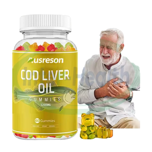 Suplemento de Aceite de Hígado de Bacalao con Omega 3 de Ausreson, Aceite de Pescado en Gomitas, Omega-3 EPA DHA Vitaminas en Prácticas Gomitas - Product Image 1