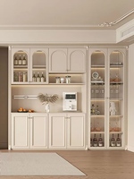 Französisches Massivholz-Modul-Sideboard mit Verstellbaren Regalen, Erhöhten Paneeltüren, Stabiler Konstruktion und Großer Kapazität - Wohnmöbel