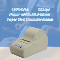 Impresora Térmica de Recibos y Códigos de Barras Uyin LP201 de 58 mm con USB+RS232, Generador de Etiquetas para Imprimir Datos de Pesaje, Bluetooth Opcional