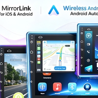 Lecteur DVD de voiture Android, unité principale 7-10 pouces, CarPlay sans fil, Android Auto, navigation GPS, Bluetooth, caméra de recul pour Toyota