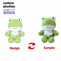 En gros, Jouet en peluche doux et moelleux en forme de cochon, grenouille, mouton, canard jaune, éléphant bleu, avec logo personnalisé, cadeau en peluche pour bébé