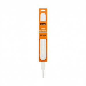 Lacets Ilan 120 cm blancs pour baskets - Product Image 2