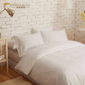100% coton 300TC 400TC <span class=keywords><strong>linge</strong></span> <span class=keywords><strong>de</strong></span> <span class=keywords><strong>lit</strong></span> en coton blanc uni drap <span class=keywords><strong>de</strong></span> <span class=keywords><strong>lit</strong></span> ensemble <span class=keywords><strong>de</strong></span> literie pour hôtel - Product Image 5