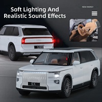 Modèle de voiture SUV grand format à énergie nouvelle à l'échelle 1:24 avec portes ouvrables, éclairage doux et effets sonores réalistes