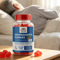 Gummies à l'Ashwagandha pour le soutien du sommeil et la réduction du stress avec L-Théanine, Maca, Vitamine D2 – Marque privée OEM