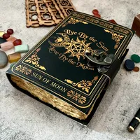 Grimoire Journal Triple Moon Goddess Journal vierge sort livre d'ombres cadeaux pour lui et elle 7x5 pouces