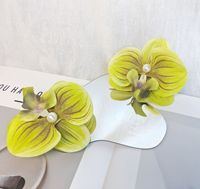 Épingles à cheveux en orchidée florale artificielle personnalisée Accessoires pour cheveux de vacances en bord de mer