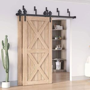 RHETECH Vente en gros de rail de porte Fabricant de rail de porte coulissante durable Accessoire pour porte coulissante en bois Kit de quincaillerie pour porte de grange à contournement de plafond bas - Product Image 1