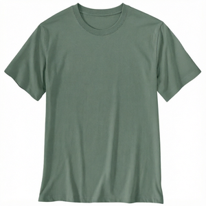 OEM Custom <b>Men's</b> <b>T</b>-<b>Shirt</b> Sage <b>Green</b> Solid Color Crewneck Short Sleeve Premium Cotton Blend Blank Tee <b>Shirt</b> - Product Image 1