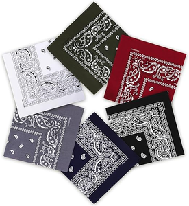 Wholesale Cheap Custom Paisley Bandana Double Sided Printed Headwear Custom Bandana Promotional <b>Gift</b> Supply Items Global - Product Image 4