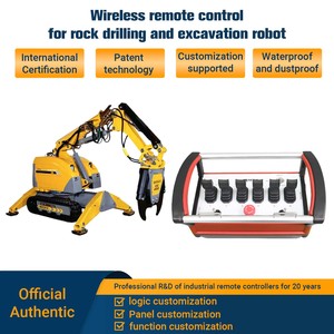 Technologie exclusive, grue hydraulique entièrement automatique, télécommande, contrôleur de joystick, étanche IP68, portée de 225 m, 20 ms - Product Image 1