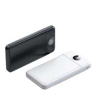 Batterie externe ultra-fine portable avec affichage numérique, chargeur externe compact multi-sorties, station d'alimentation légère
