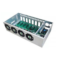 Boîtier PC Full Tower B85 65MM avec alimentation, ports USB, prend en charge 8 cartes graphiques, en alliage d'aluminium, pour jeux de bureau, compatible E-ATX/Micro ATX