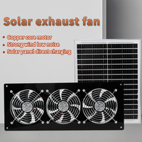Ventilateur de refroidissement motorisé à flux axial silencieux 12V DC solaire puissant en plastique pour l'extérieur, les enclos pour animaux, les armoires industrielles et la ventilation