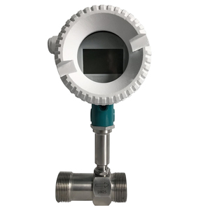 高精度液体タービン流量計ステンレス鋼水流センサー4-20mAパルス出力 - Product Image 1