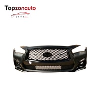 Parachoques Delantero Topzonauto para Infiniti Q50 2018 OEM 62022-2V73H 62022-2V71H, Kit de Parachoques de Plástico Pintable, Venta de Fábrica