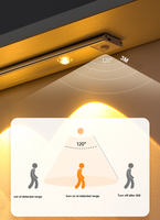 Lampu kabinet Sensor gerak Led, lampu lemari pakaian dapur dapat diisi ulang, lampu kabinet Sensor gerak 40cm 60cm 80cm