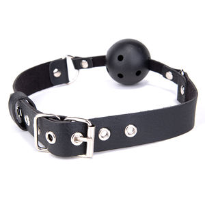 Ball <span class=keywords><strong>gag</strong></span> buccal respirant pour femmes fétichistes, jouets sexuels, PVC réglable, bondage BDSM pour adultes - Product Image 3