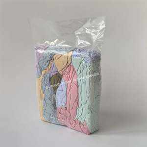 Trapos de Limpieza de Algodón 100% con Alta Absorción de Agua y Aceite, 10 kg, Trapos Industriales de Color Claro Tipo Camiseta para Pintura - Product Image 1