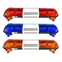 Barre lumineuse de signalisation LED 231W, montage sur toit, boîtier en aluminium PC, IP65, support en acier inoxydable, plusieurs couleurs, sirène lumineuse