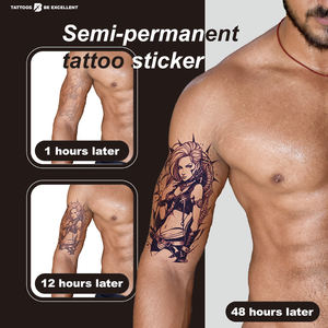 เกอิชาสักชั่วคราวกันน้ำติดทนนานกึ่งถาวรสติกเกอร์ศิลปะสำหรับร่างกายปรับแต่งได้ออกแบบให้ปลอดภัยและเป็นมิตรกับผิว - Product Image 6