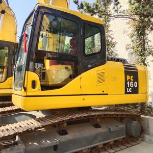 Excavadora hidráulica usada japonesa sobre orugas Komatsu PC160LC 16 toneladas excavadora de segunda mano PC128us excavadora en buenas condiciones - Product Image 6