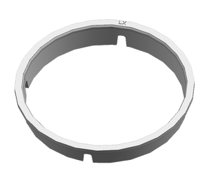 תבנית הזרקת פלסטיק PVC שקופה בהתאמה אישית עבור קלסר 2 טבעות, עמידות גבוהה, דגם רב-חללים 1825, ייצור לפי הזמנה (OEM/ODM) - Product Image 1