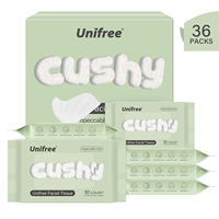 Papier toilette humide ultra-doux et portable Unifree, prix d'usine, jetable dans les toilettes, pour les soins personnels quotidiens