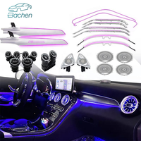 Kit d'éclairage d'ambiance intérieur X253 pour Mercedes-Benz Classe C GLC W205, LED 64 couleurs, accessoires décoratifs LHD/RHD