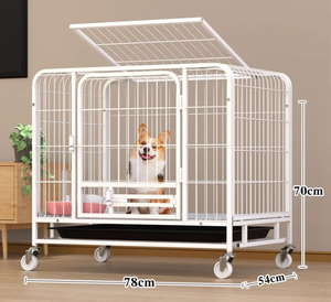 USMILEPET yeni varış sıcak satış üreticisi Pet kafesleri kapalı kullanım için kafesleri köpekler için demir köpek kafesi büyük köpek için - Product Image 3