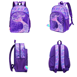 Sac à roulettes pour femme Design sac à dos scolaire avec fermeture à glissière ensemble de boîte à lunch pour enfant avec motif à carreaux pour enfants bébé filles - Product Image 3