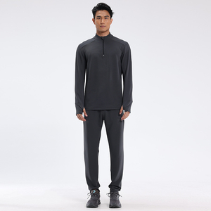 <span class=keywords><strong>Chándal</strong></span> deportivo con cremallera 1/4 para hombre, pantalones informales, traje de manga larga - Product Image 4