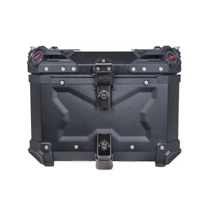 Boîte arrière de <span class=keywords><strong>moto</strong></span> en alliage d'aluminium à dégagement rapide 45L Top Case Full Black Tail Boxes <span class=keywords><strong>Valise</strong></span> de voyage Fit For All Motorbike - Product Image 2
