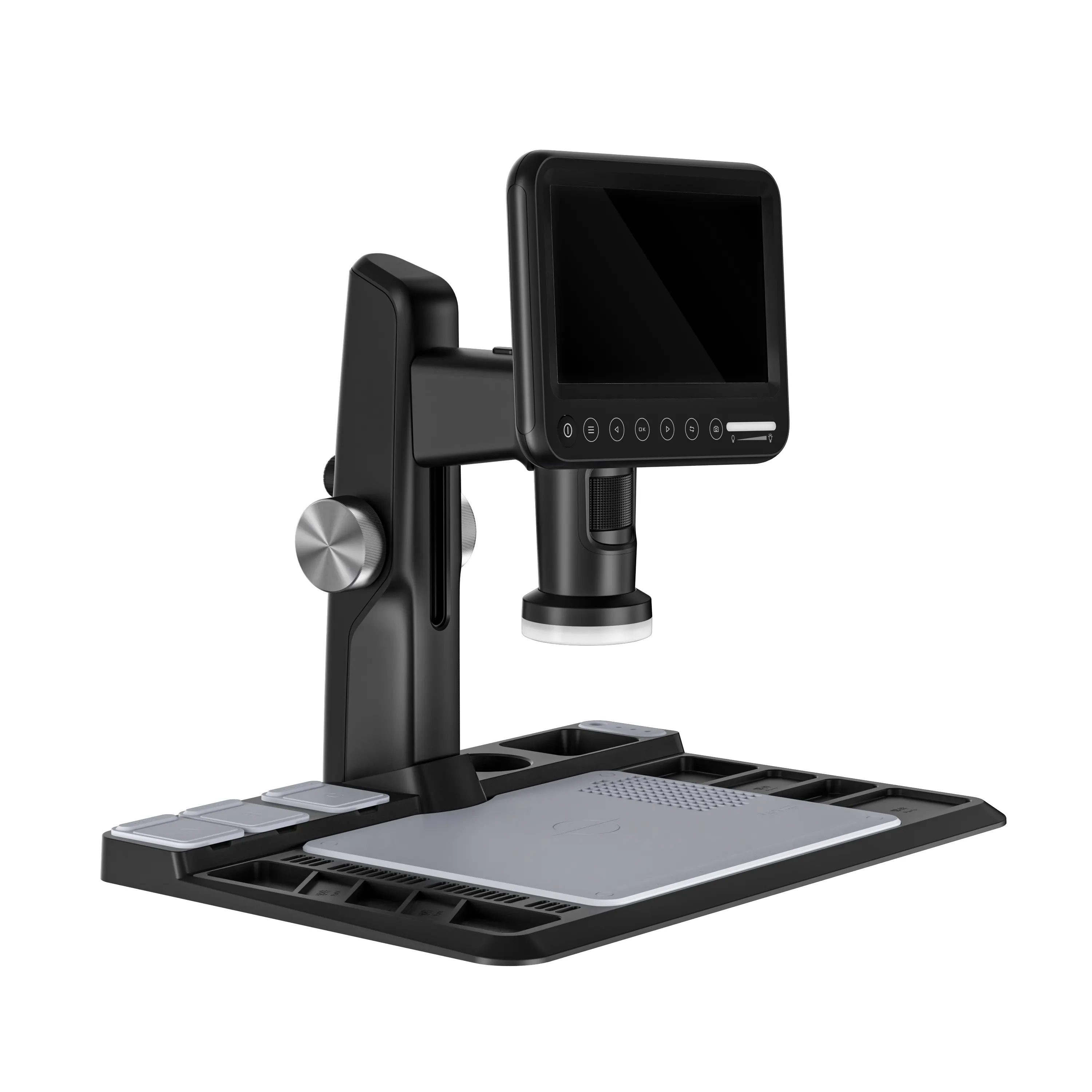 Aleezi 318a 1600x Vergroting 7 Inch Ips Lcd Gevoelige Touch Screen Usb Digitale Microscoop Met Draadloze Afstandsbediening