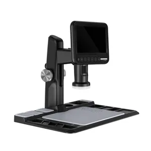 Aleezi Kính hiển vi kỹ thuật số USB màn hình cảm ứng LCD IPS 7 inch Độ phóng đại 1600x 318A với điều khiển từ xa không dây