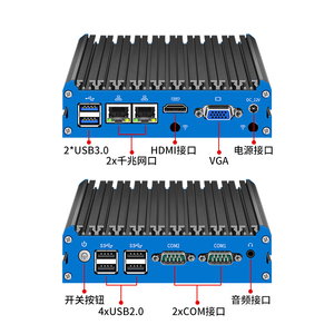 BKHD Mini PC Intel Celeron <span class=keywords><strong>J1900</strong></span> N2810/N2840/N2940 <span class=keywords><strong>J4125</strong></span> N4000 ordinateur intégré sans ventilateur 2COM 2 ports RS232 RS485 - Product Image 5
