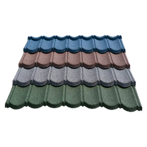 Fadeless Color Stone Coated Metal Roofing Tile Decorative Flat <strong>Steel</strong> Product with Color Stone for Residential Use - Product Image 1