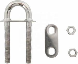 ISURE MARINE 8mm acier inoxydable 304 nœud œillet de poupe boulon en U taquet de gréement de bateau 1 pièce - Product Image 4