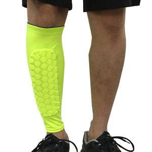 Protège-tibia pour gymnastique, sport, football, nid d'abeille, compression, cyclisme, course, jambe et <span class=keywords><strong>mollet</strong></span>. - Product Image 3